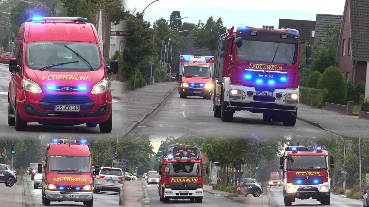 [Feuer in Kindergarten] Alarmfahrt zur Feuer und VU an Kindergarten in Bramsche/ Einsatz für FF