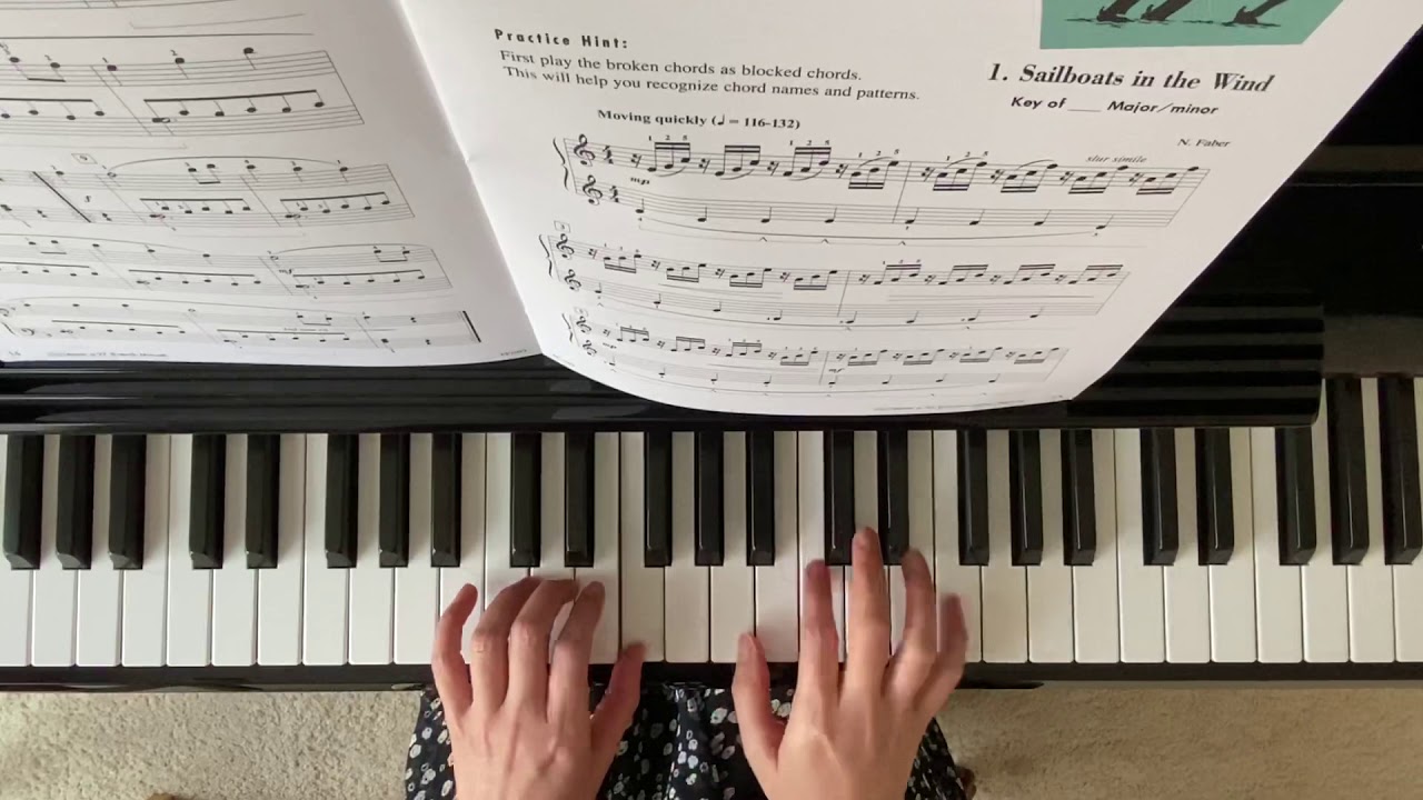 “ Sailboats in the Wind” Piano Adventure Performance Book Level 4