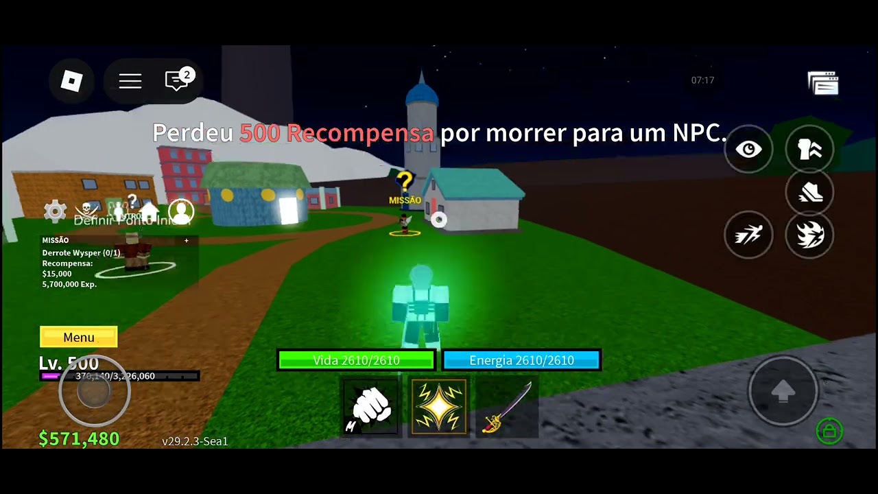 Peguei lv 500 na minha conta principal 