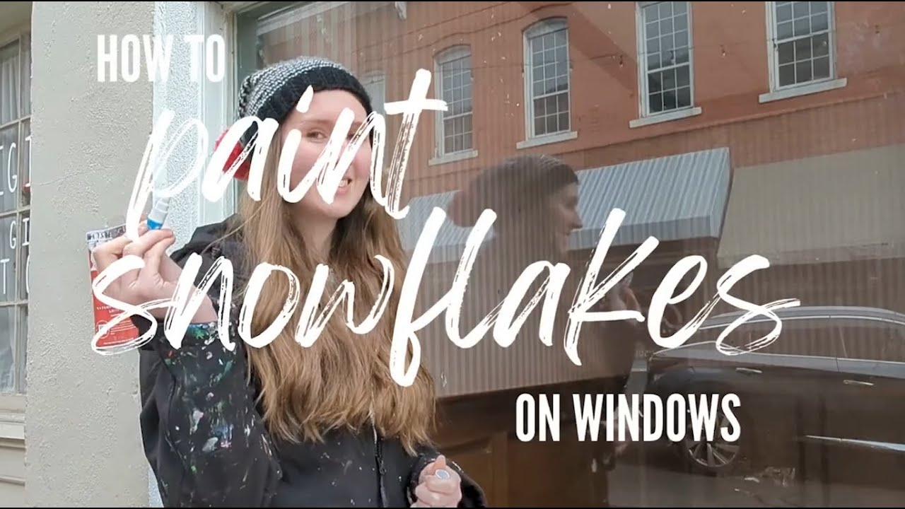How to Paint Snowflakes on Windows that Look Fancy But Are Actually Easy