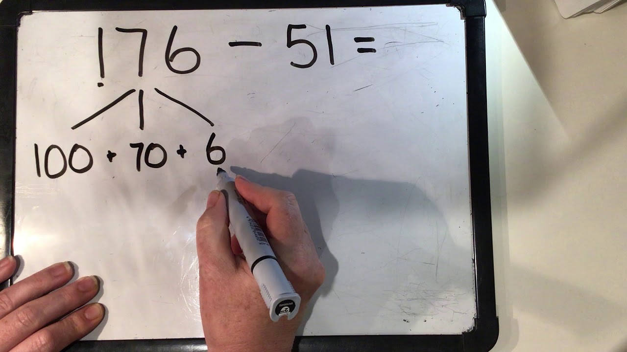 Year 1 subtraction using partitioning