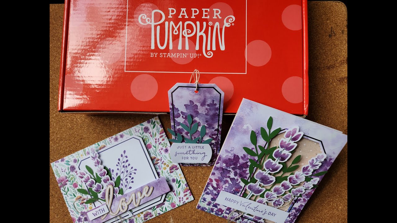 Putting together the Lovely Lavender Paper Pumpkin