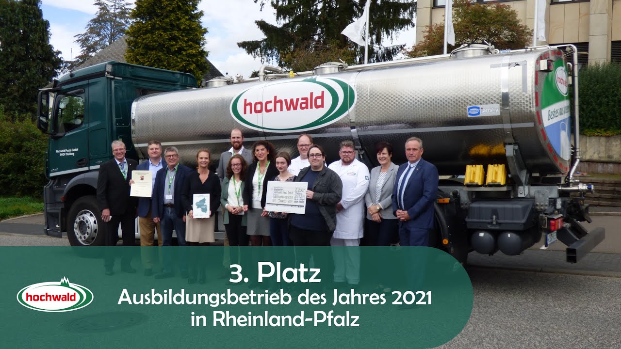 Dritter Platz Ausbildungsbetrieb des Jahres: Hochwald Foods GmbH