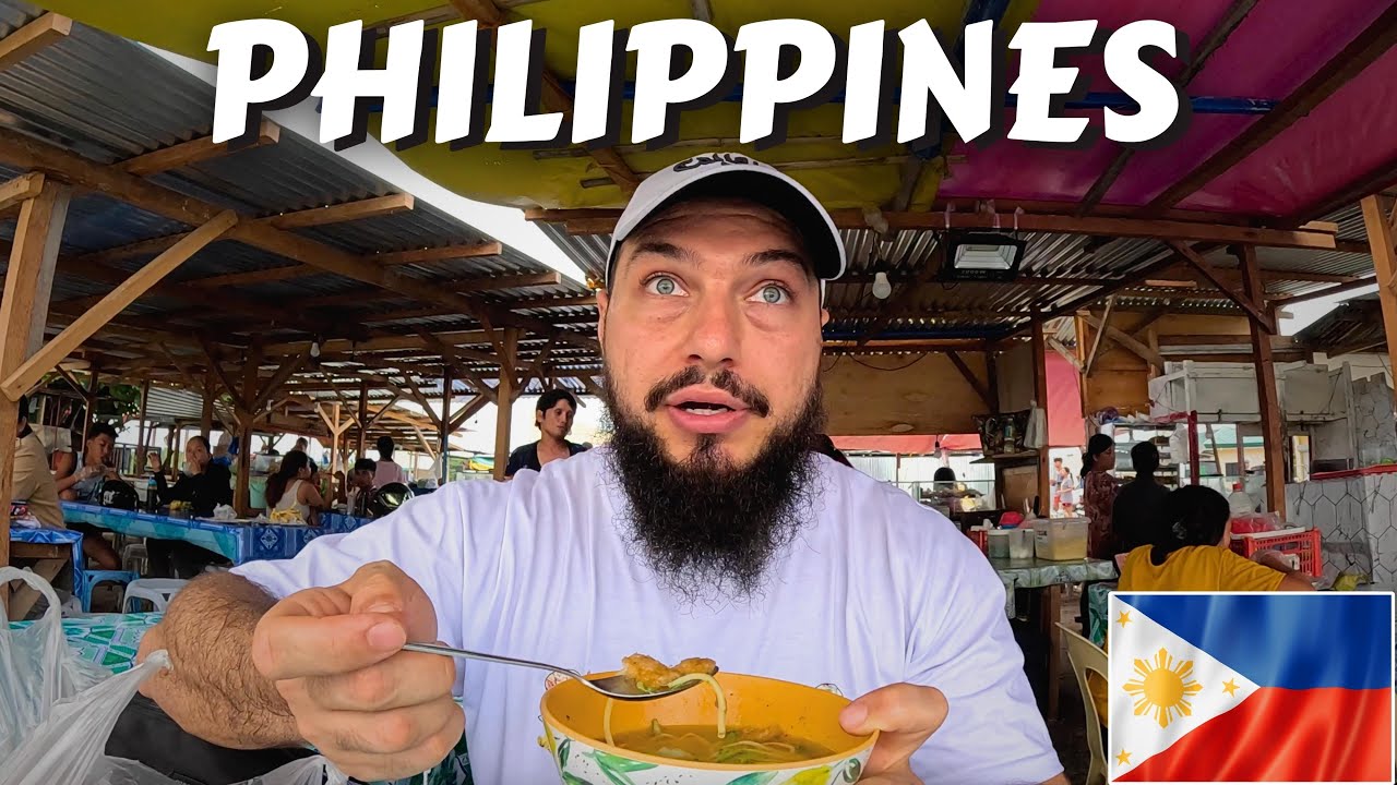 Уличная еда за 1 доллар с видом на 1 000 000 долларов на Филиппинах 🇵🇭