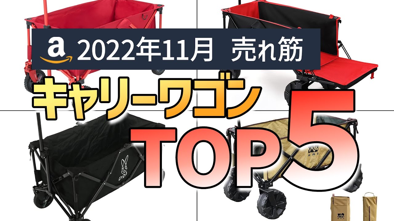 キャリーワゴン売れ筋ランキングTOP5【2022年11月Amazon版】