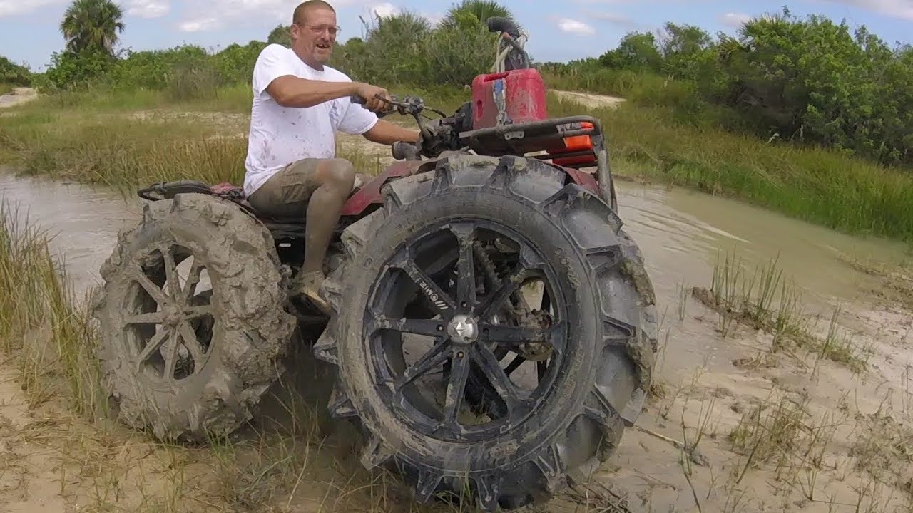 Honda on 40" BKTs! vs bounty-hole