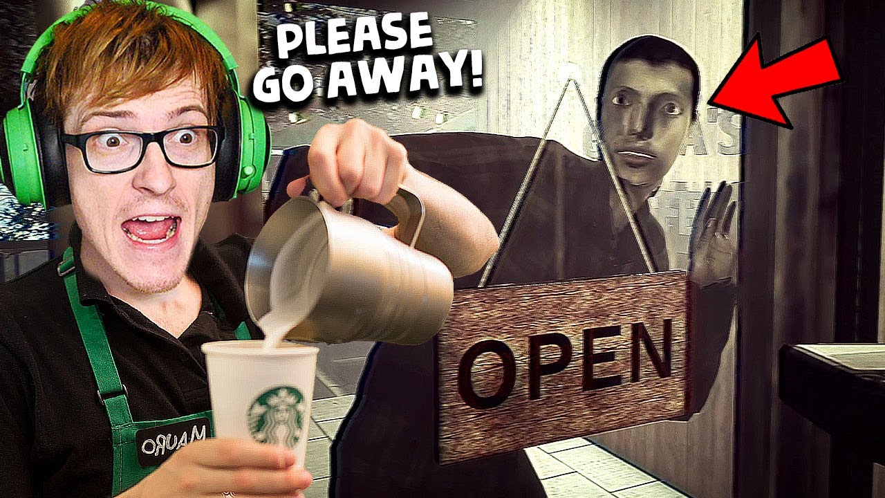 i worked ALONE at starbucks and this creepy dude wont leave - The Closing Shift | 閉店事
