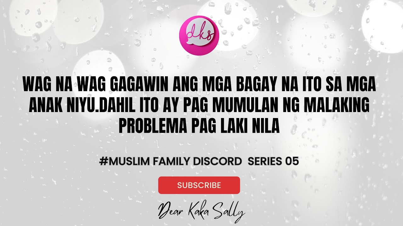 Wag na wag gagawin ang mga bagay na ito sa mga anak niyu.