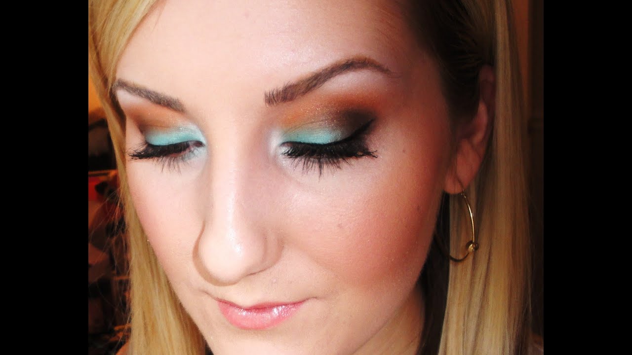 Teal & Coral Summer Makeup: Paris & Dior