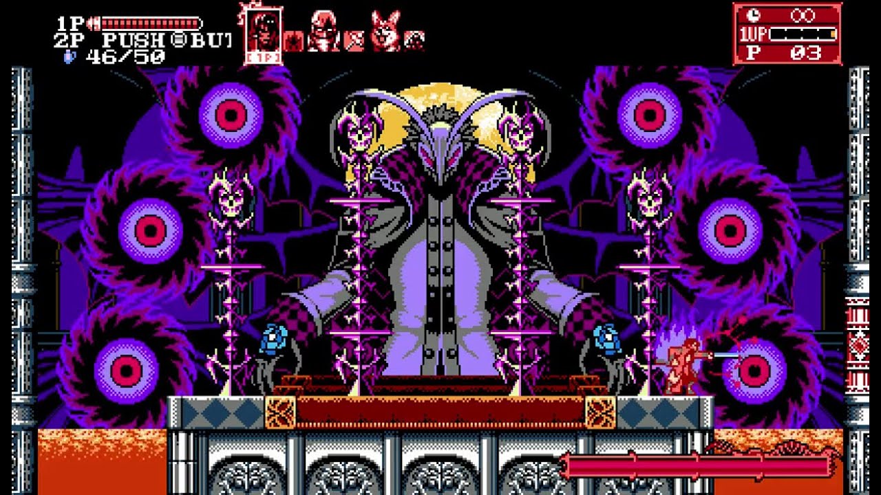Bloodstained: Curse of the Moon 2 - Episode 2 Final Boss: Mephisto (No Damage)