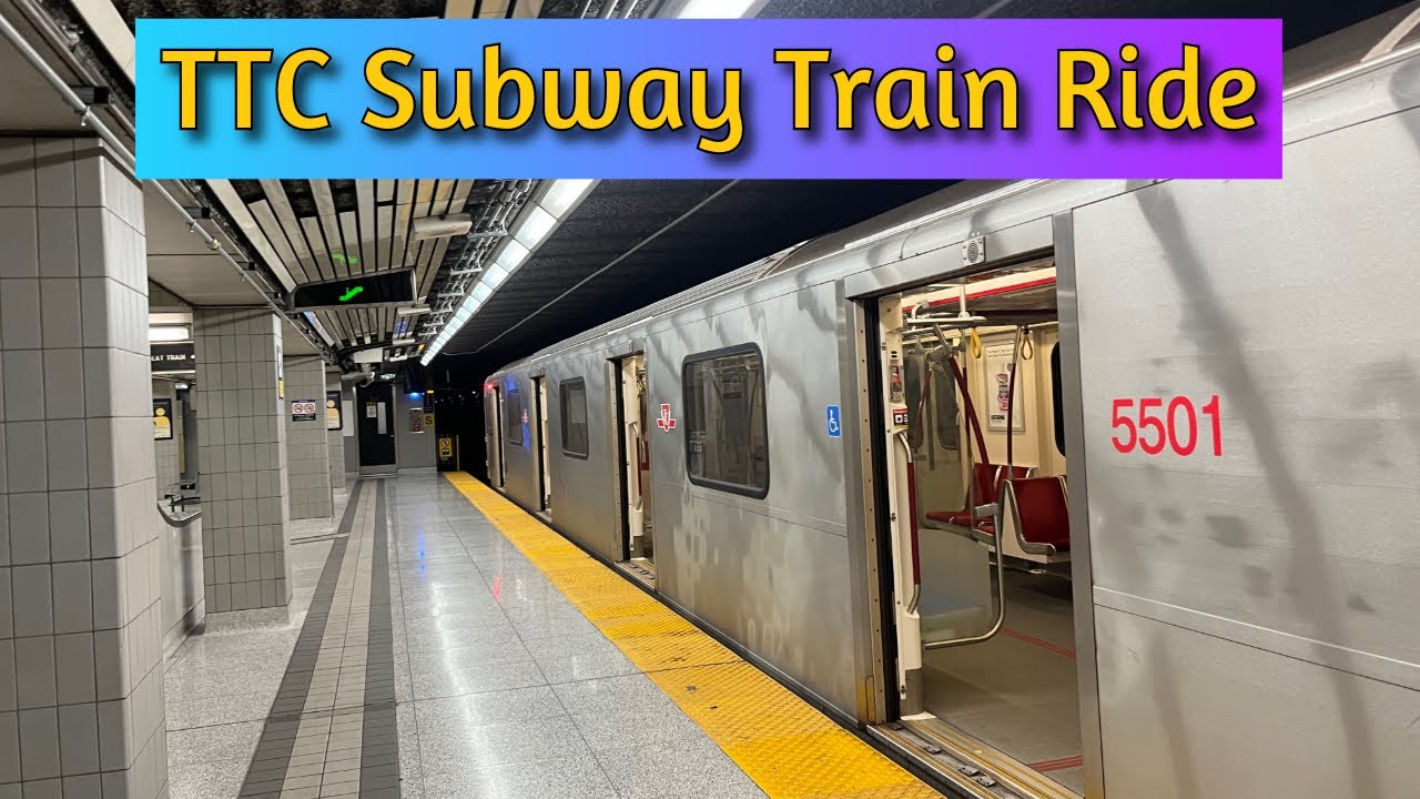 Toronto TTC Line 1 Yonge University Subway Train Ride - Finch to Wellesley Station 9/21/2025