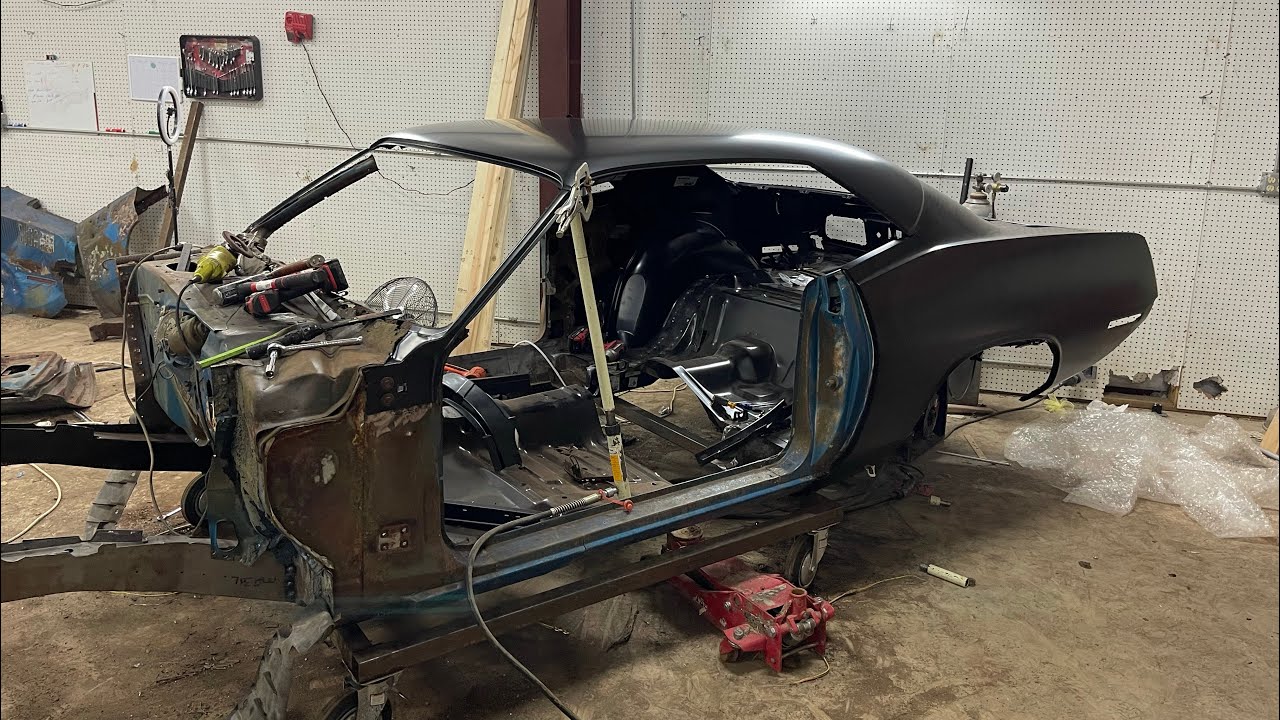 1970 AAR cuda restoration part 2 it looks like a car again