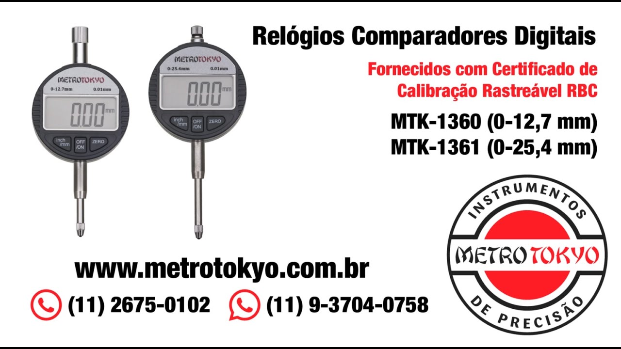 RELÓGIO COMPARADOR DIGITAL - MTK 1360 e MTK-1361