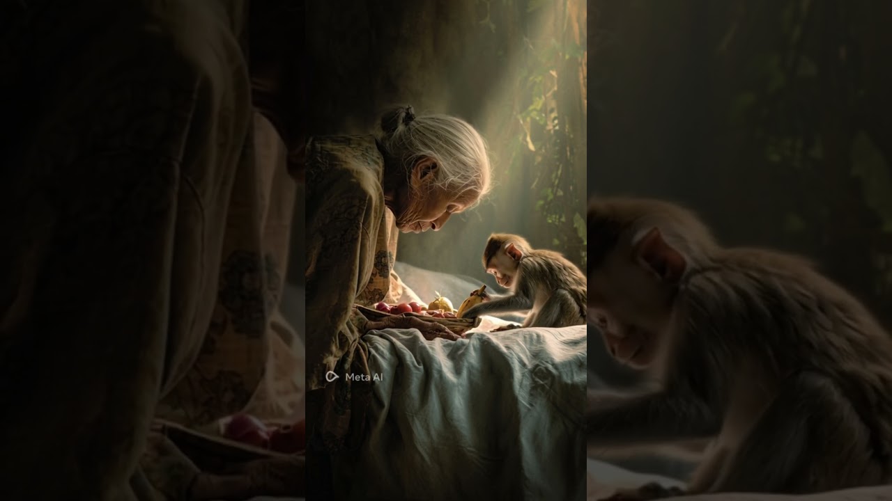 A grandma and baby  monkey story