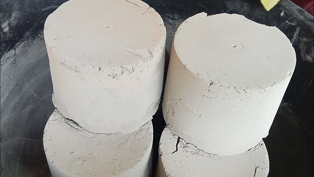 pure cement round blocks soft snappy crumbling 🤤😍 Satisfying video| Asmr puppys