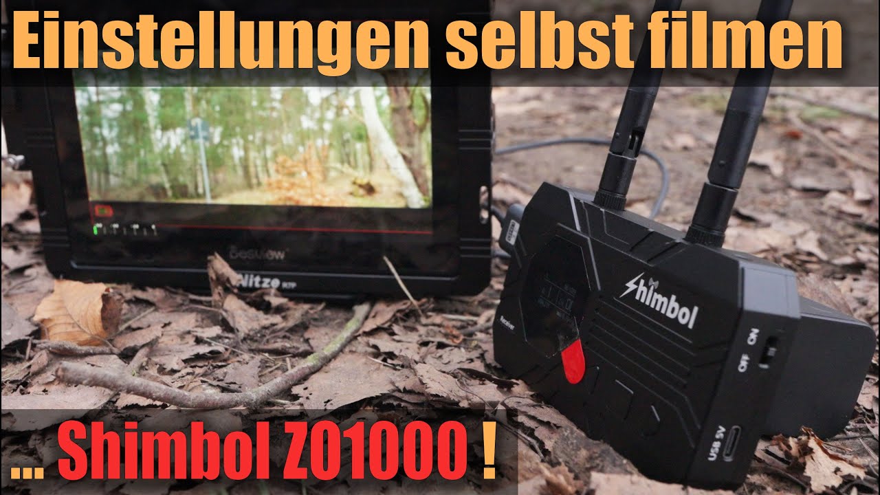 Selbst filmen - Hilfsmittel und Einstellungen und Shimbol ZO1000
