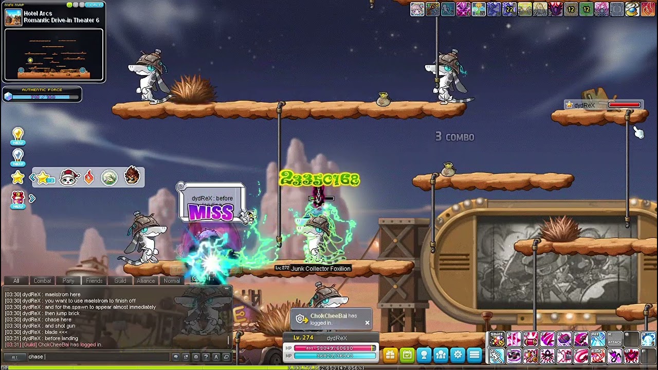 [MSEA] 274 Cadena Mobbing Showcase at Hotel Arcs [140/160 AUT] 240 mob (level 272) per min!