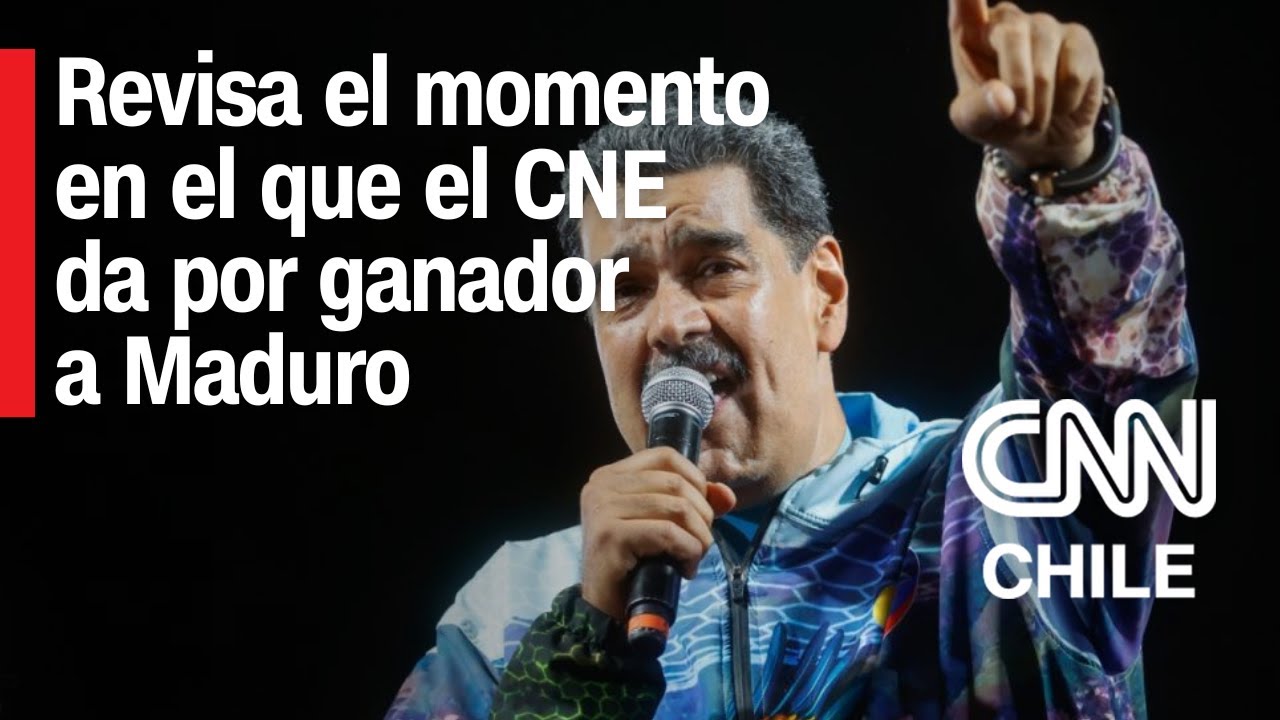 Así fue el momento en que el CNE proclamó a Maduro como ganador de las elecciones en Venezuela