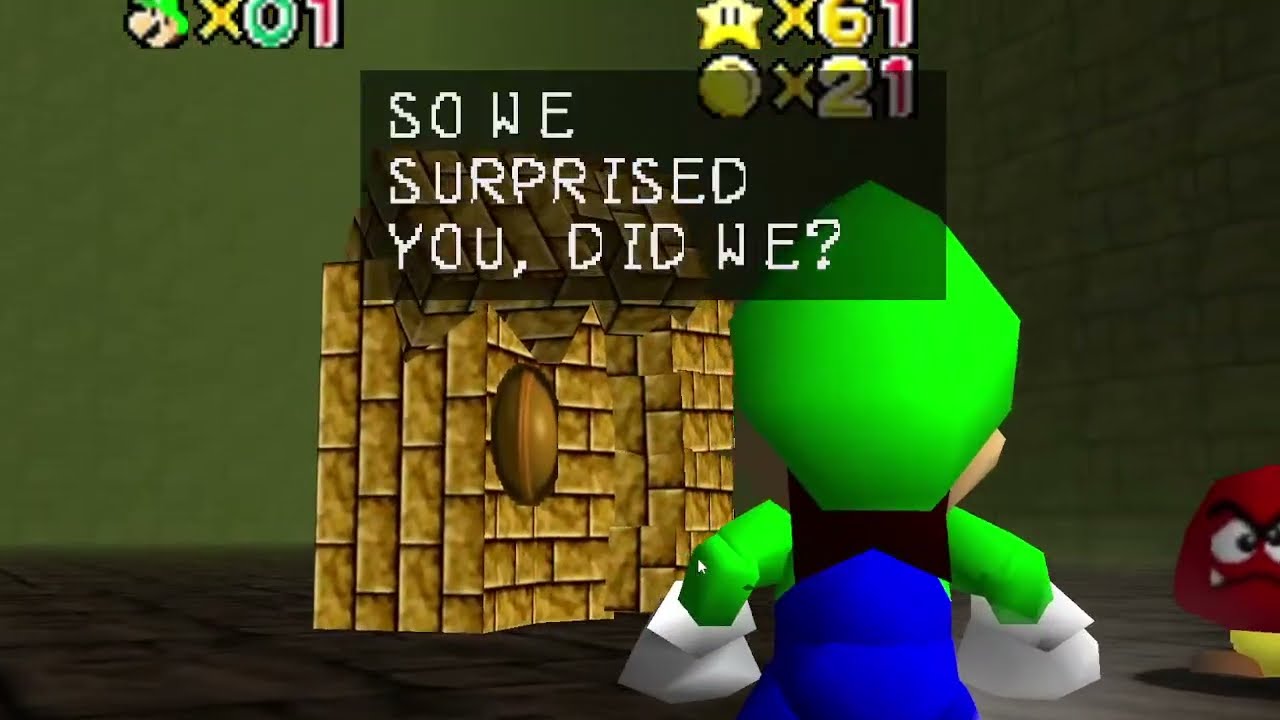 Jugando a la beta de super mario 64 # 5