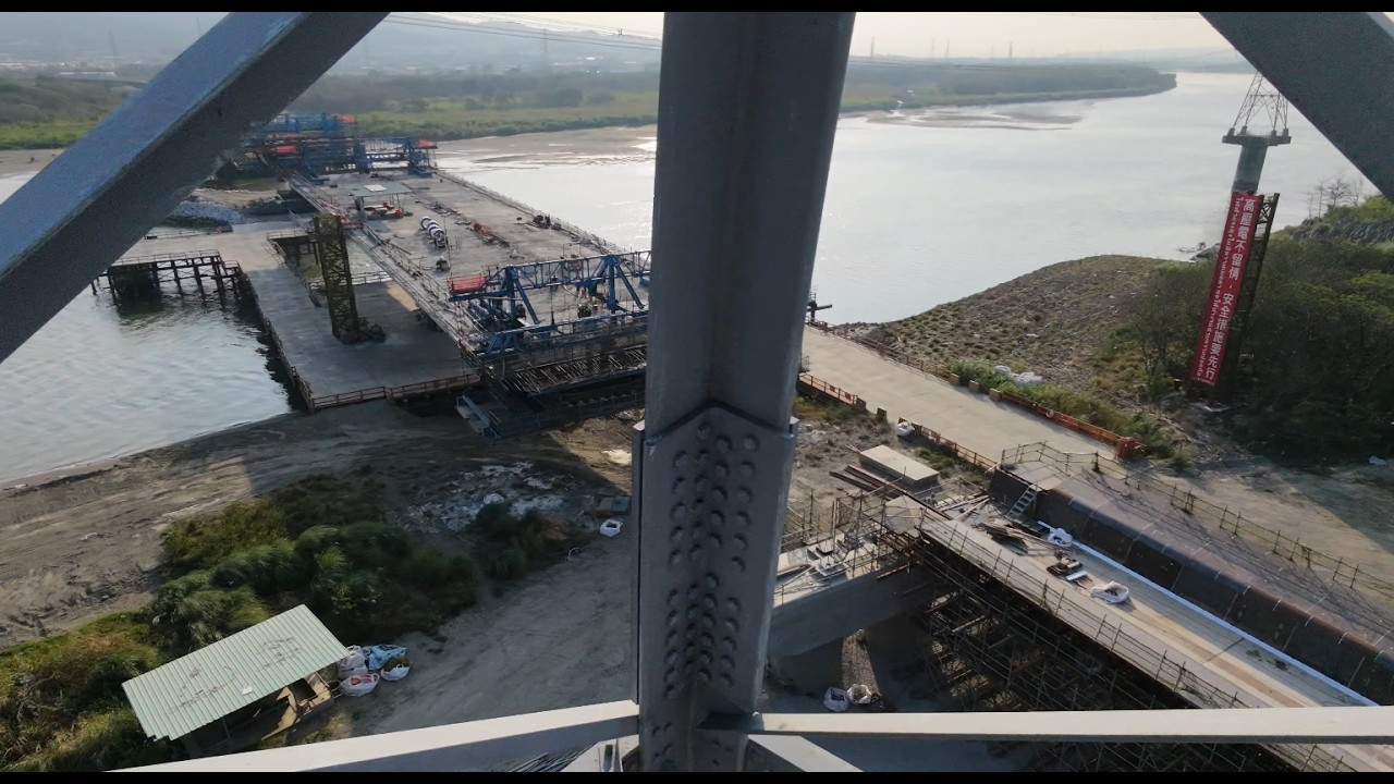 台中大肚－彰化和美跨河橋梁新建工程 空拍