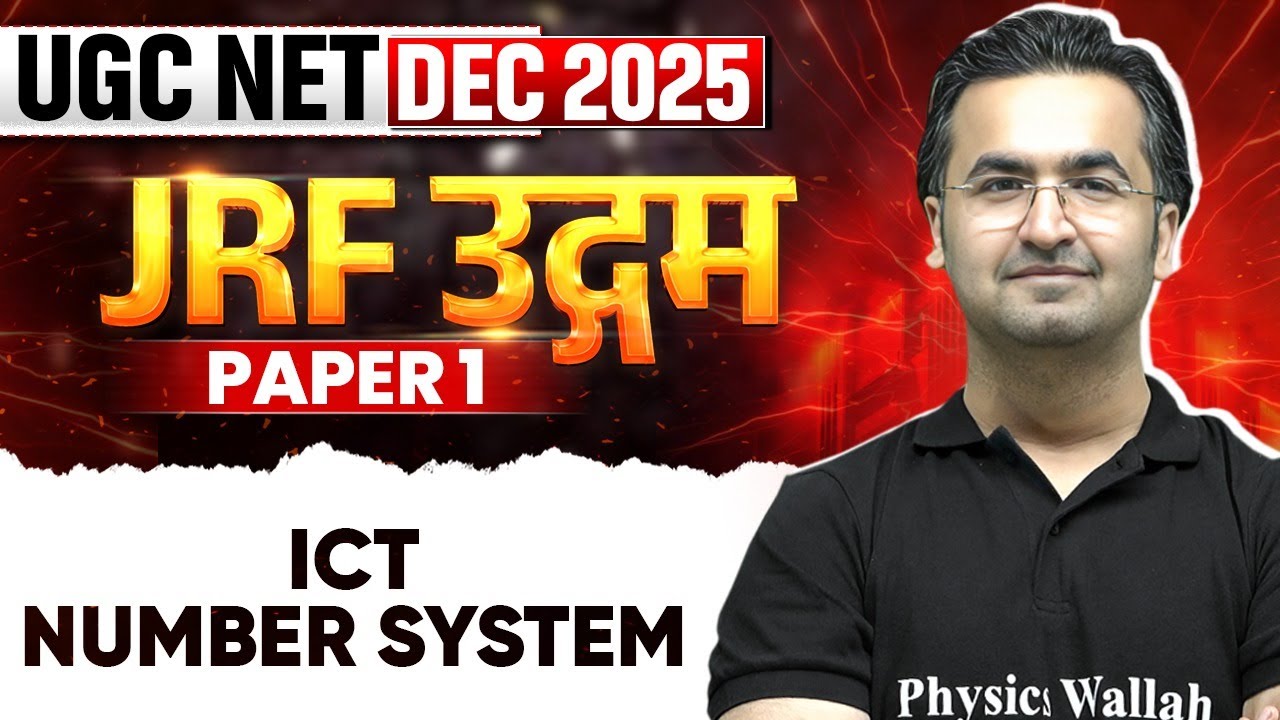 UGC NET Dec 2025 Paper 1 | ICT Number Systerm | UGC NET Paper 1 | Nishant Sir