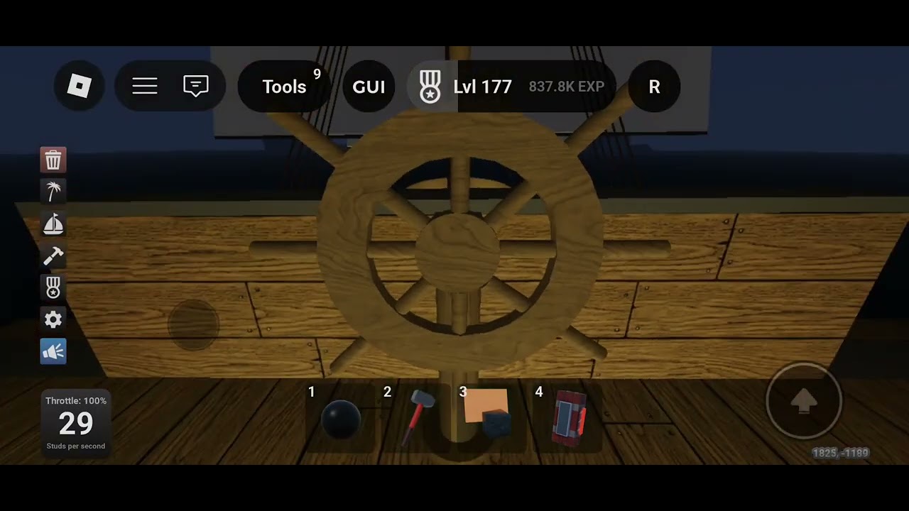 ROBLOX! (Sail and sink simulator) Sinking of the REWORKED wooden freighter!