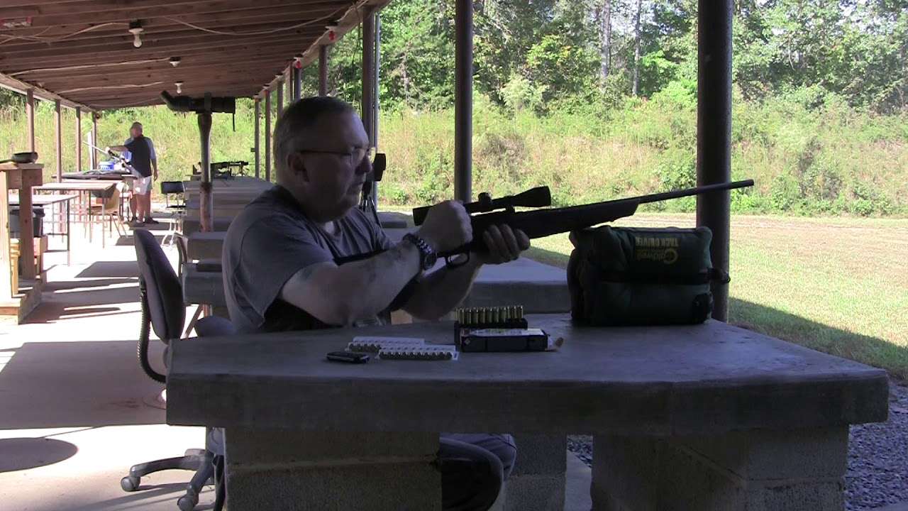стрельба на 100 ярдов из Remington 770 в 243 победе.