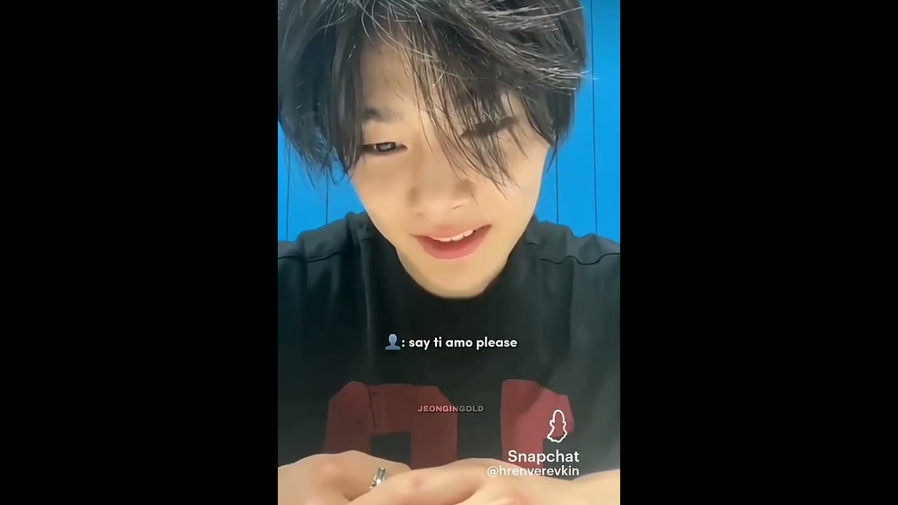Him speaking English 