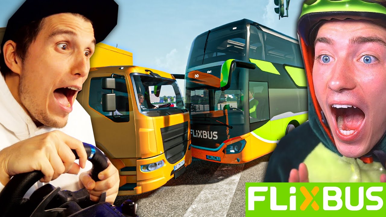 Ich RAMME einen MÜLLWAGEN ✪ (Flixbus) Fernbus Simulator mit Mexify