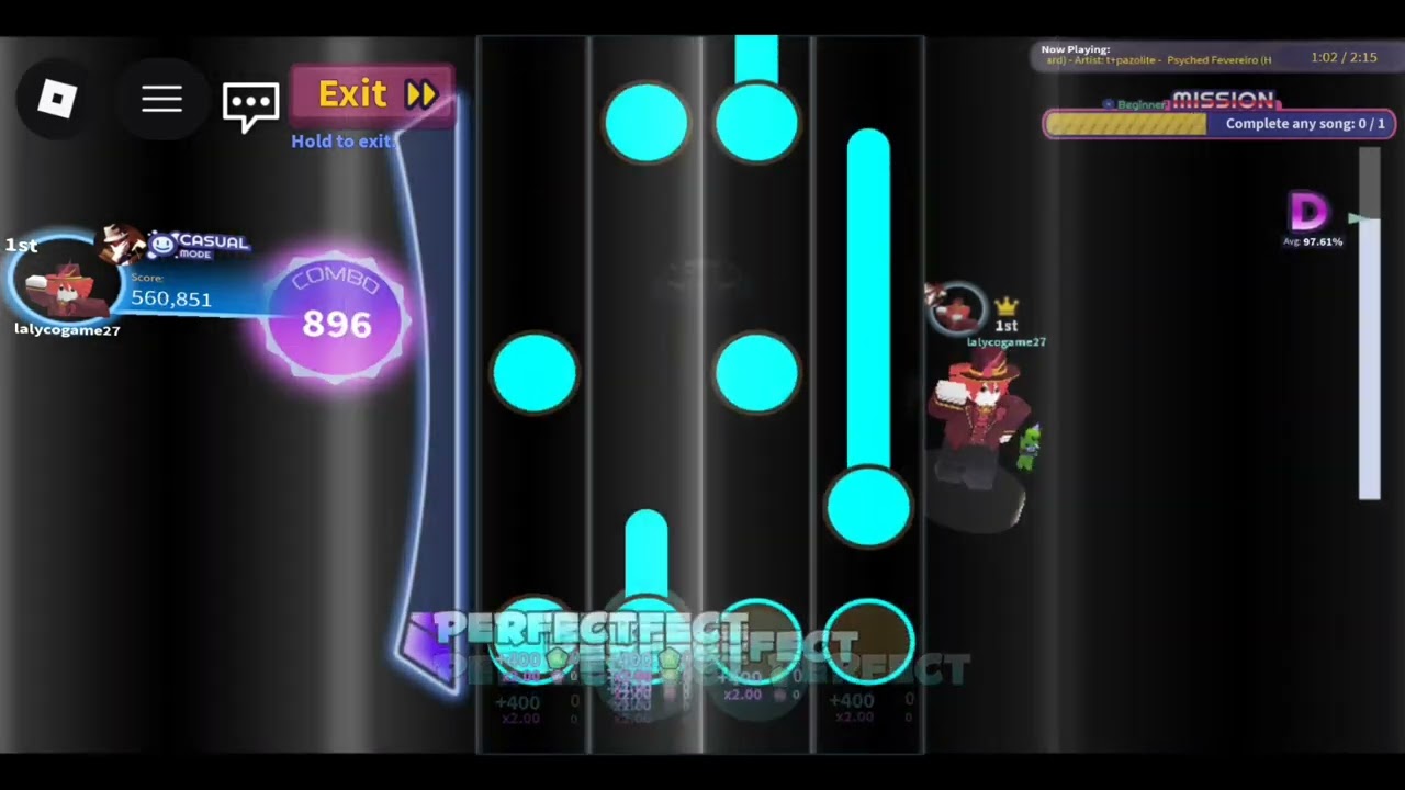 Robeats - Psyched Fevereiro (Hard) - 9 Miss Acc.96.03%