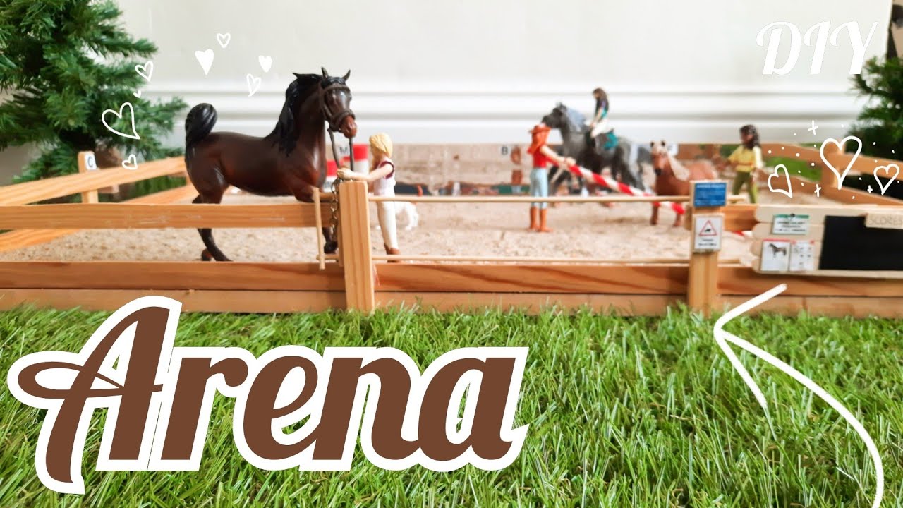 Модель конной арены своими руками || Schleich Horse Craft || Лошадь Schleich своими руками || Отк...