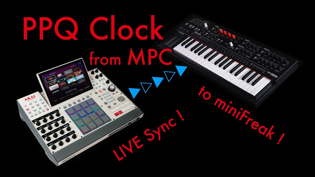 Akai MPC PPQ clock generator - MiniFreak sync teaser demo