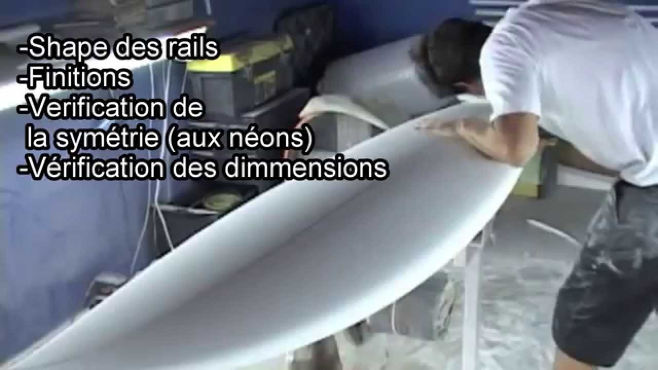 Ride &CO Étape de fabrication d'un surf