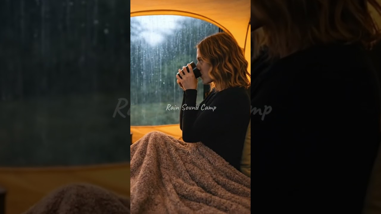 Cozy Rainstorm for Deep Sleep - Hearvy rain and Thunder Strom, USA Relaxation 