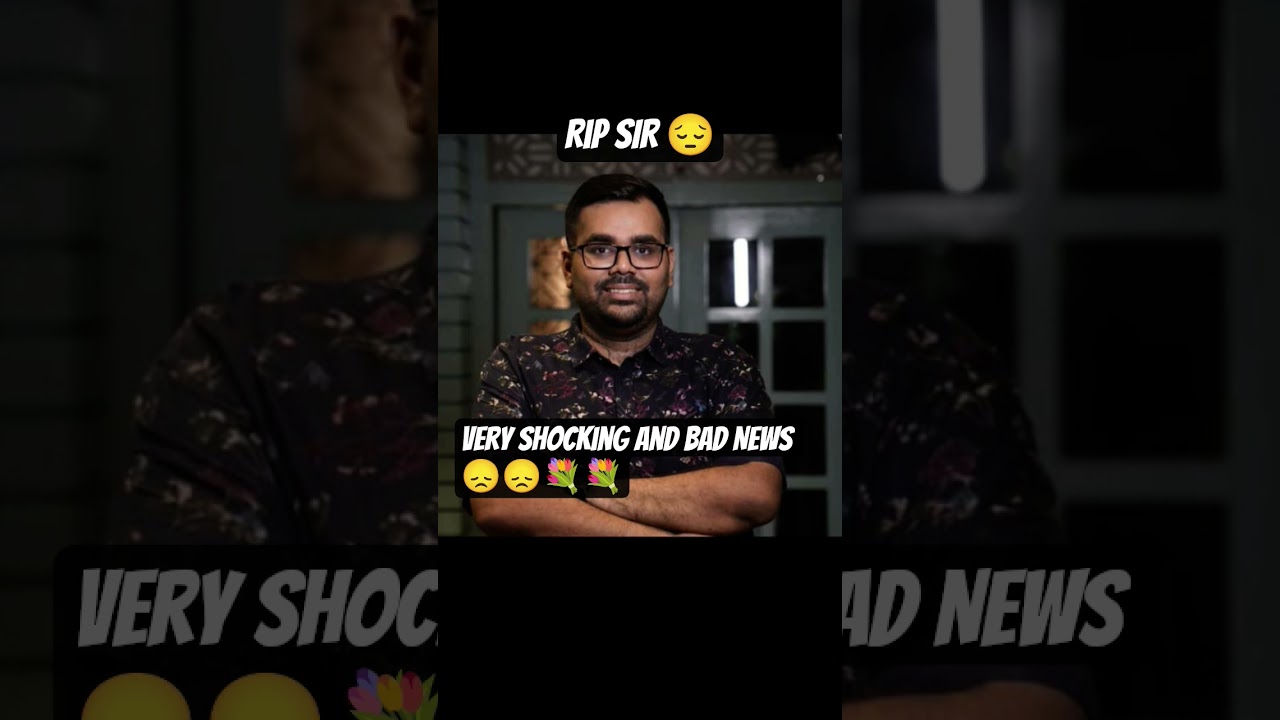 CA SANIDHYA SARAF SIR IS NO MORE || Very Shocking and sad news may his soul rest in peace