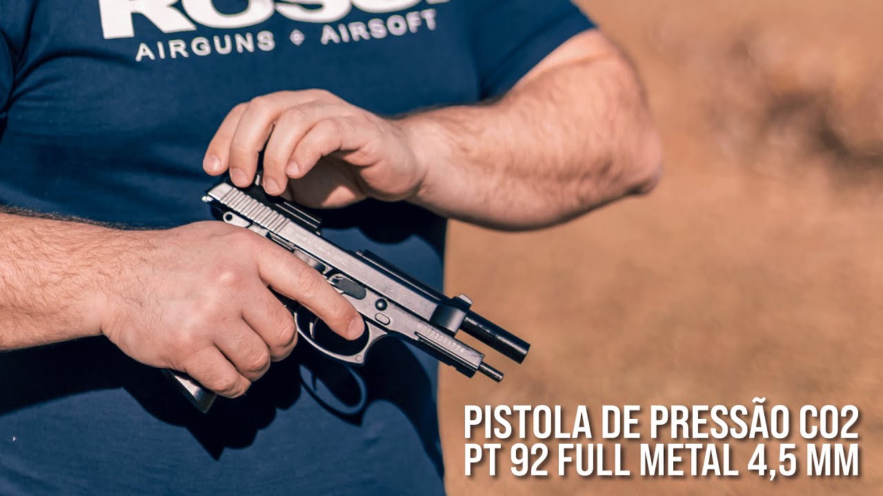 Review completo: Pistola de pressão CO2 KWC PT92 4,5 mm