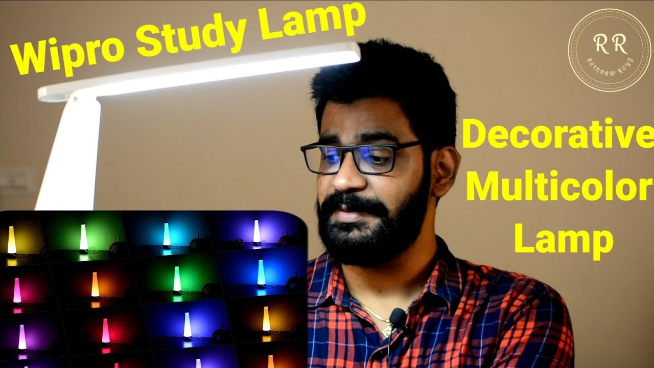 Wipro Deco Table Lamp Unboxing and Full Review. Study Lamp + Decorative Multicolor Lamp