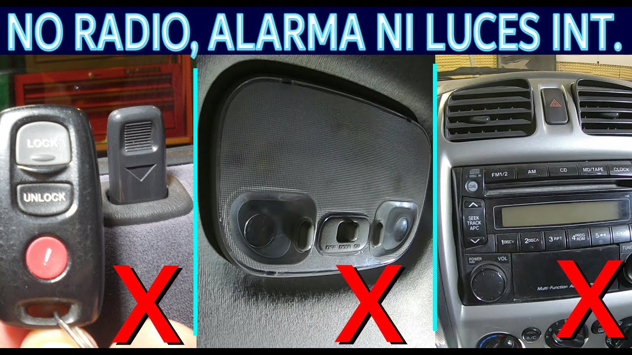 Auto que no le funciona el Radio, Luces interiores ni la Alarma (diagnostico)