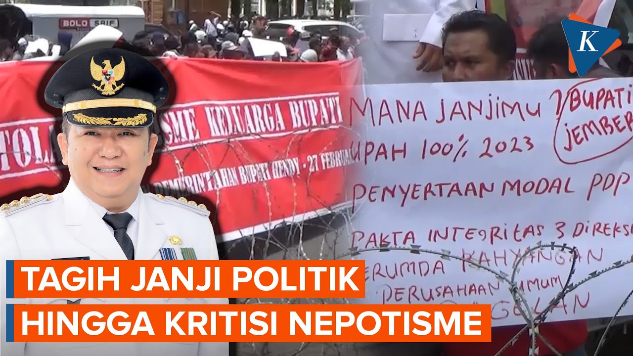 Gelar Aksi Demo, Warga Jember Kritisi Pemerintahan Bupati Hendy