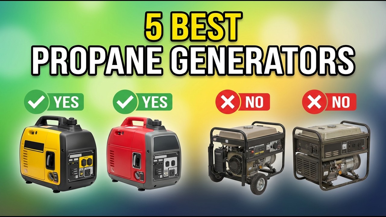 ✅5 Best Propane Generators in 2026 (For Whole Home Backup!)