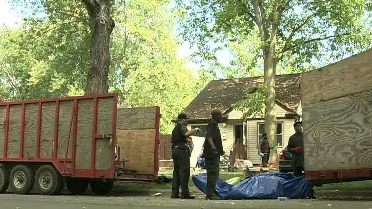 Children removed from filthy conditions as tenants evicted from Detroit home