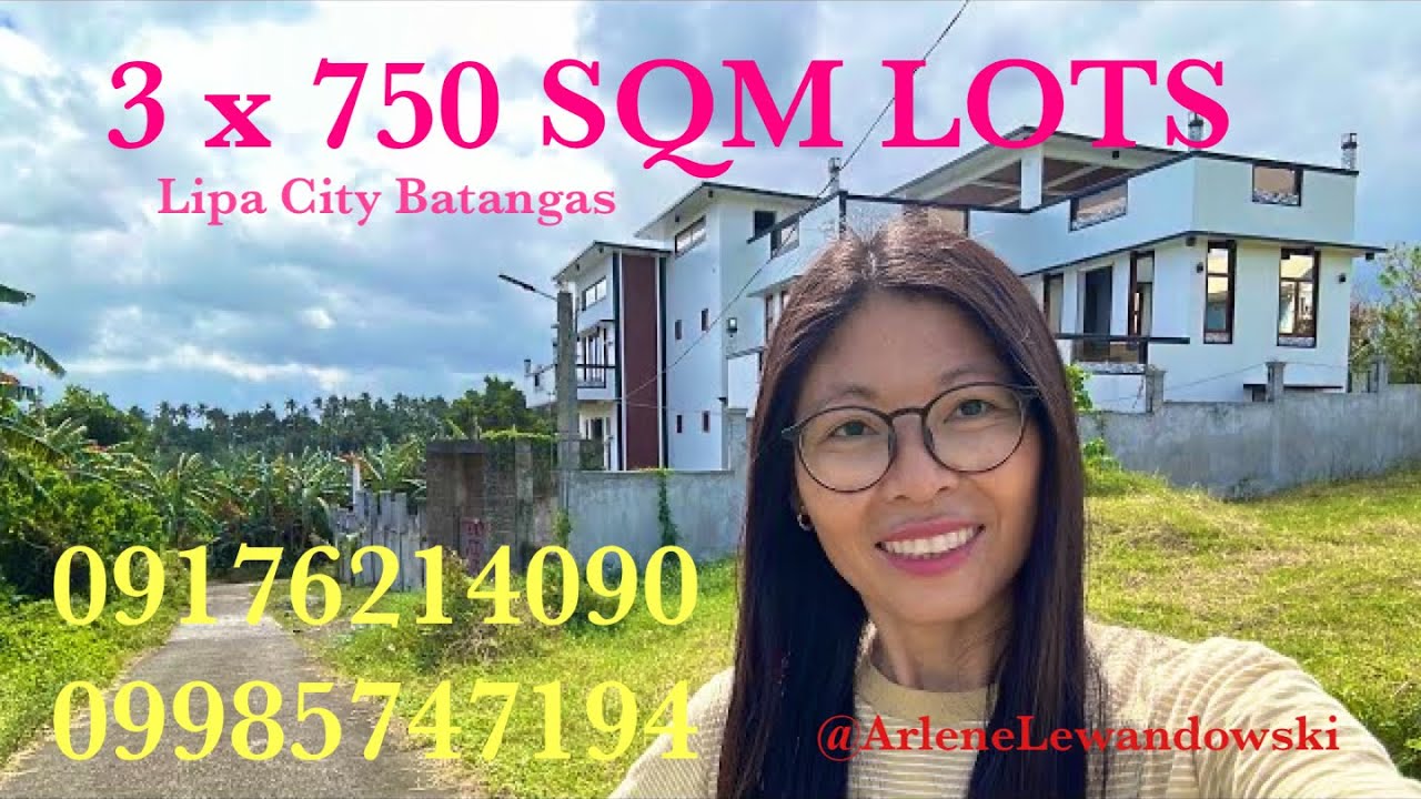 Vlog598: FOR SALE 3 X 750 SQM TITLED RESIDENTIAL LOTS FOR SALE IN LIPA CITY BATANGAS PHILIPPINES