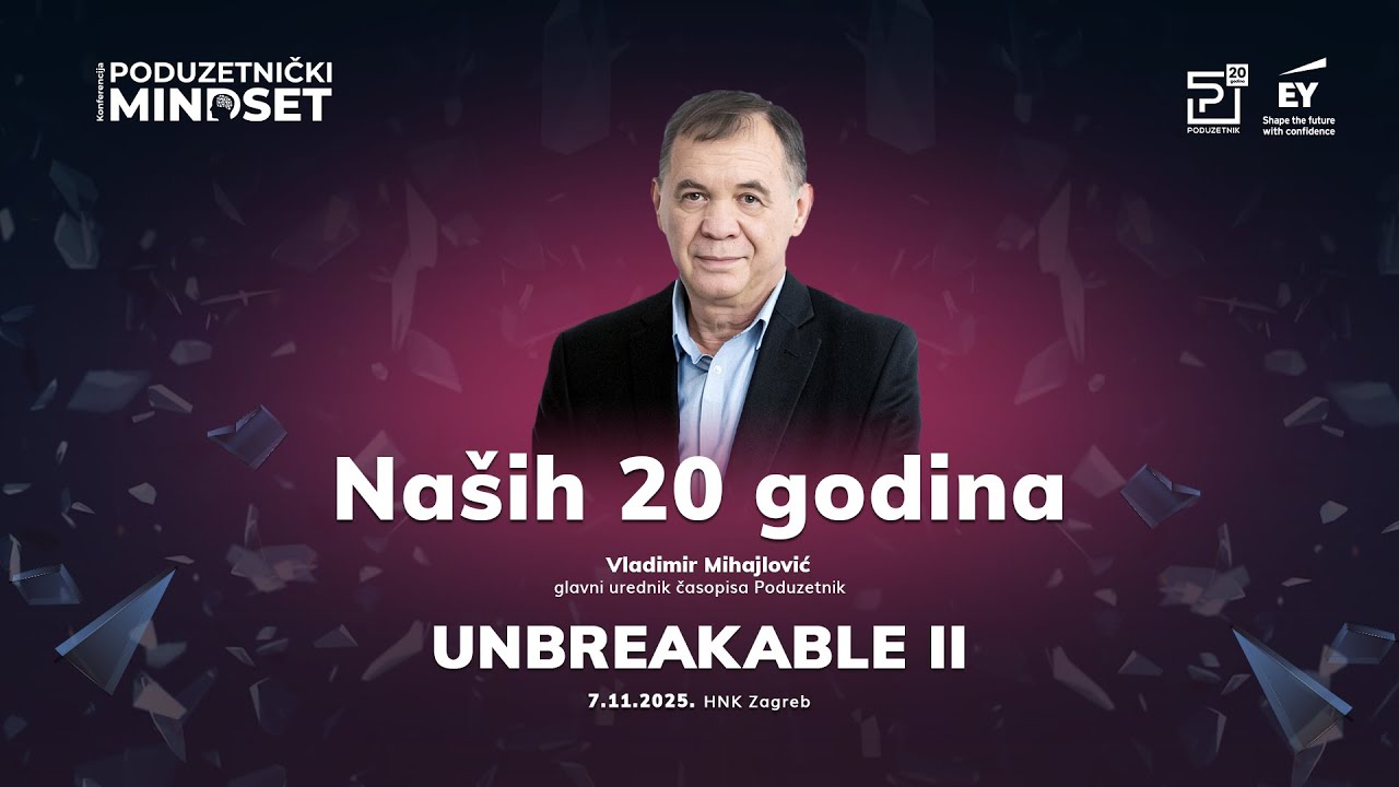 Vladimir Mihajlović o 20 godina časopisa Poduzetnik  @Poduzetnički mindset 2025. u HNK Zagreb