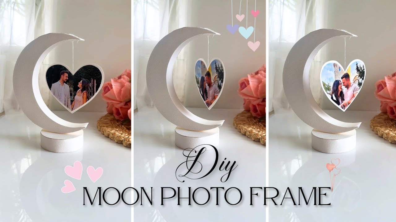 DIY Moon Photo Frame | Romantic Handmade Gift Idea | Room Decor Craft | GayatrisCrafts