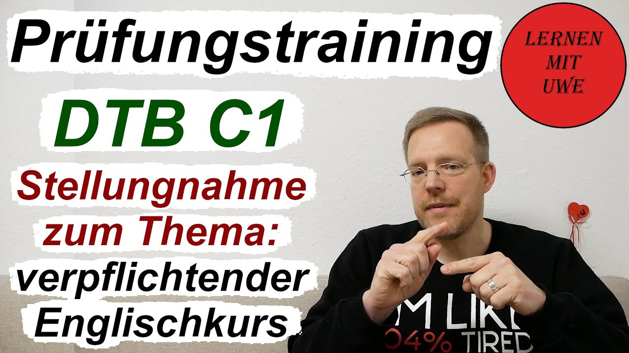Deutsch-Test für den Beruf C1 – 14 – Stellungnahme zum Thema: verpflichtender Englischkurs