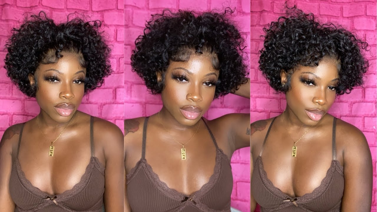 Short Curly Pixie Wig | 4 Styles in 1| OMGQUEEN.COM