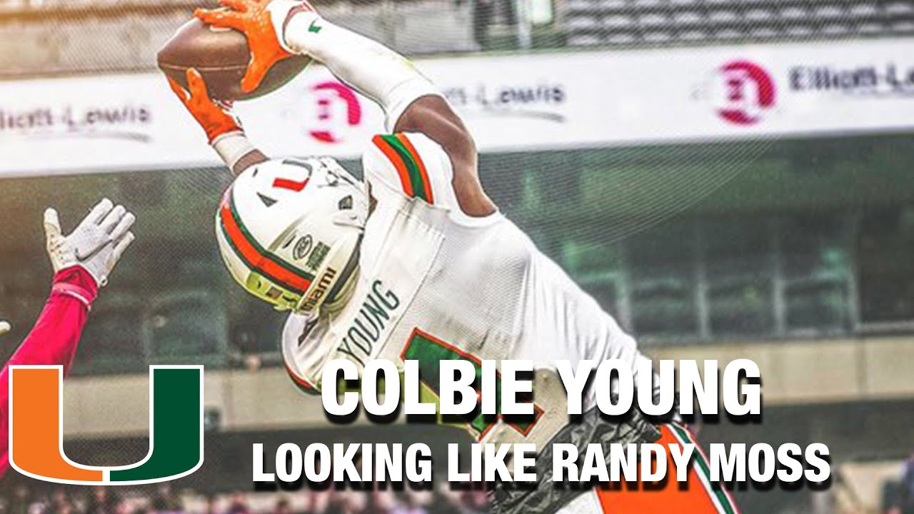 Miami's Colbie Young Looking Like Randy Moss On The TD Grab