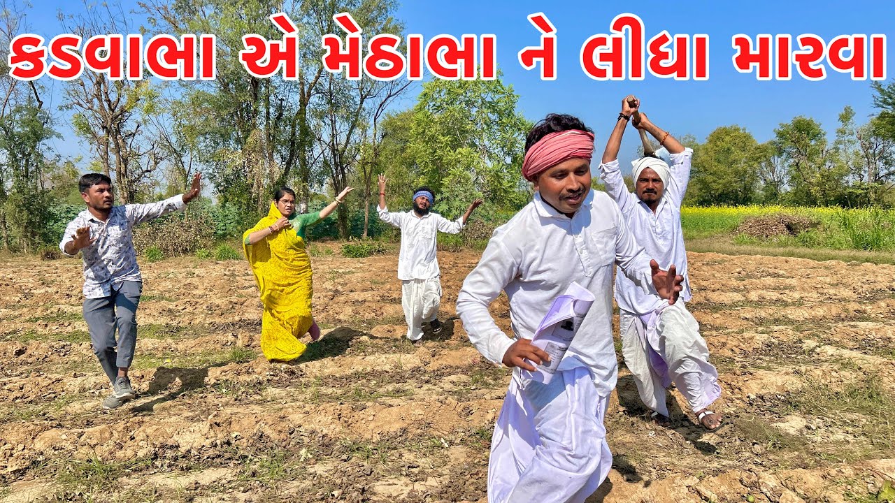 કડવાભા એ મેઠાભા ને લીધા મારવા // Gujarati comedy video // Vagubha comedy