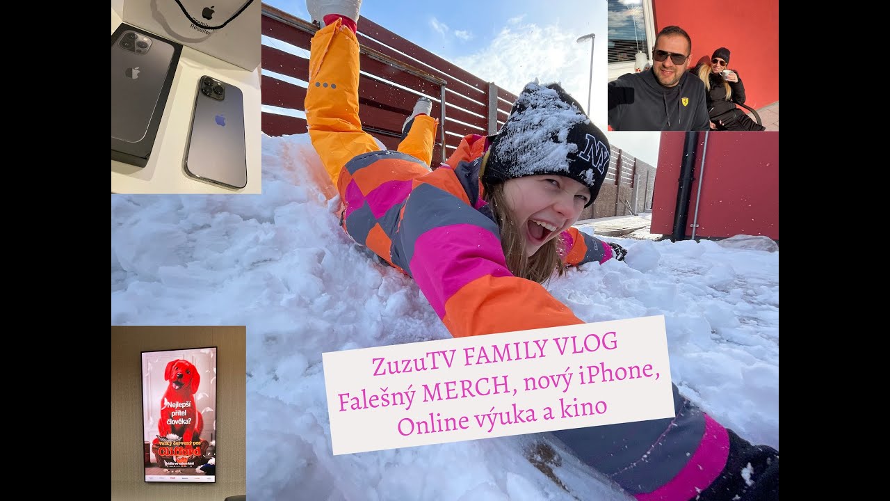 ZuzuTV FAMILY VLOG - Falešný MERCH 😫, Nový iPhone 🍏📲, Online výuka 🦠 a kino 🎬