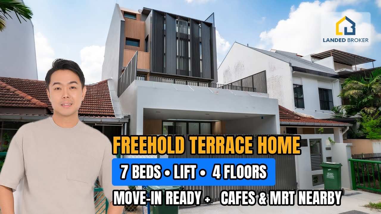 Serangoon Garden Luxury | Spacious 7-Bedroom Home with Lift & Terraces